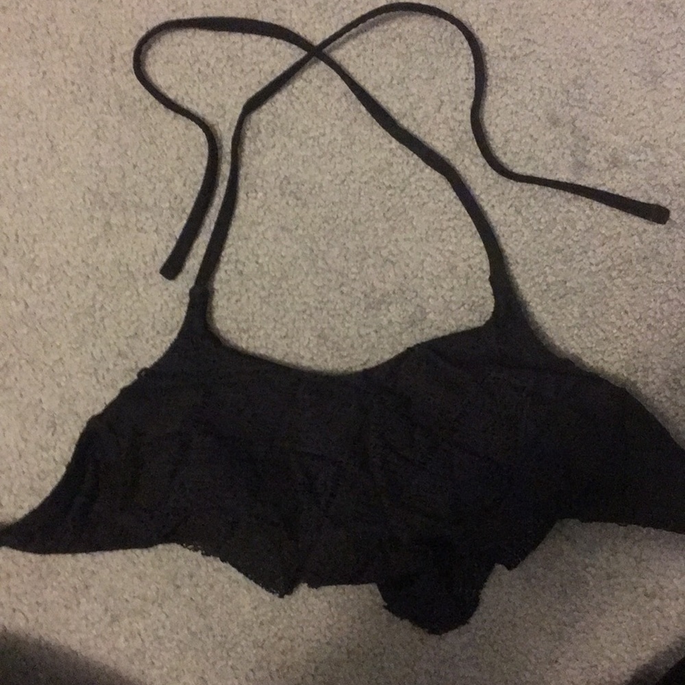 black bikini top